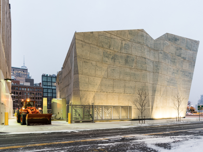 SPRING STREET SALT SHED: This odd-shaped building, which was created by Dattner Architects with WXY architecture + urban design, just opened at the end of last year, but it