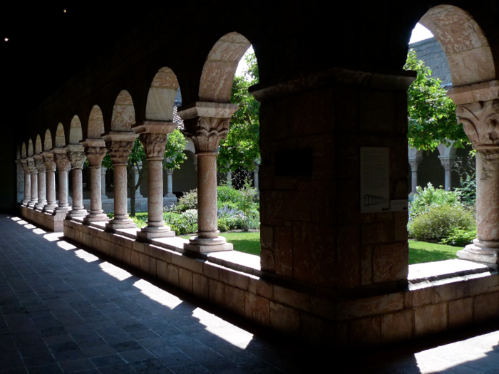 THE CLOISTERS: This branch of the Met sits at the top of the Island of Manhattan. It consists of French monasteries and abbeys that were excavated and rebuilt in New York.