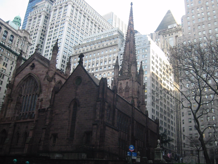 TRINITY CHURCH: This historic church is nestled right in the heart of the financial district at the intersection of Broadway and Wall Street. Alexander Hamilton is buried here.