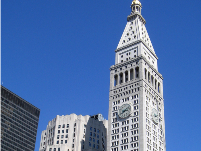 METROPOLITAN LIFE INSURANCE COMPANY TOWER: Though these days its easy to overlook this 50-story skyscraper nested just-south of Midtown, it was the tallest building in the world from 1909 to 1911.