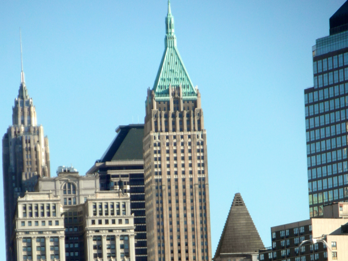 40 WALL STREET: This emerald-tipped skyscraper has gone through many name changes (it