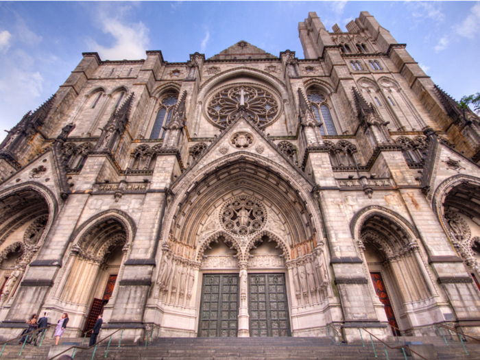 CATHEDRAL OF ST. JOHN THE DIVINE: This massive, ornate cathedral in the city