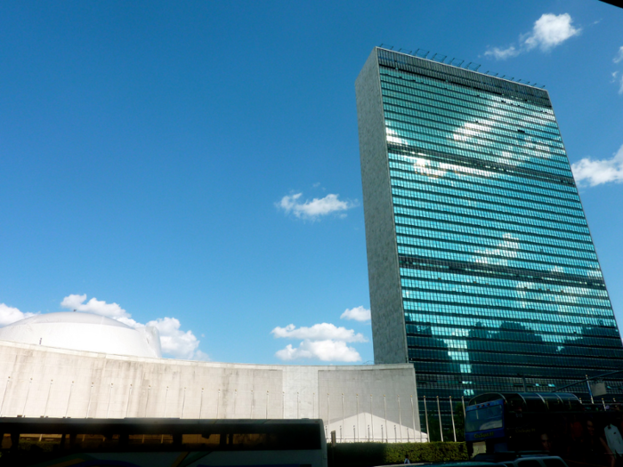 HEADQUARTERS OF THE UNITED NATIONS: The UN is located in New York City, but it