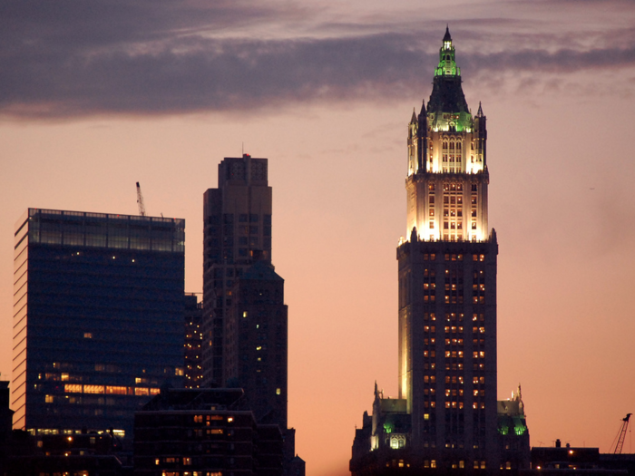 WOOLWORTH BUILDING: Another one-time holder of the Tallest Building in the World title, standing higher than any other building from 1913 to 1930.