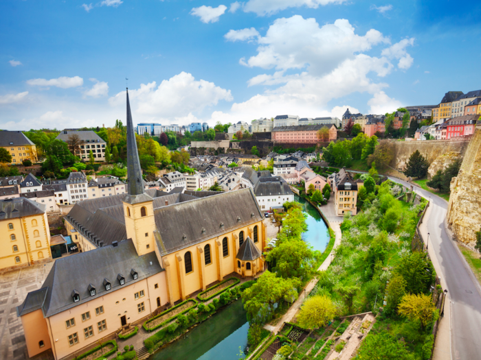 1. Luxembourg: £45.71 — The world