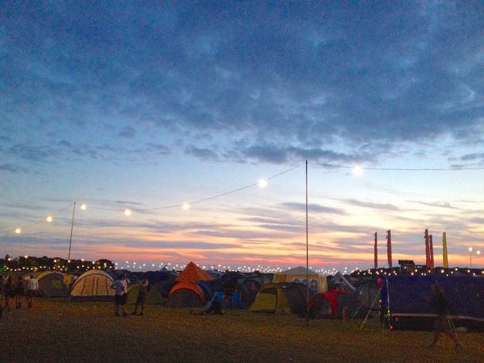 Thousands of music fans travelled across the country — and the world (I spotted a few American accents) — to pitch their tents here for the weekend.