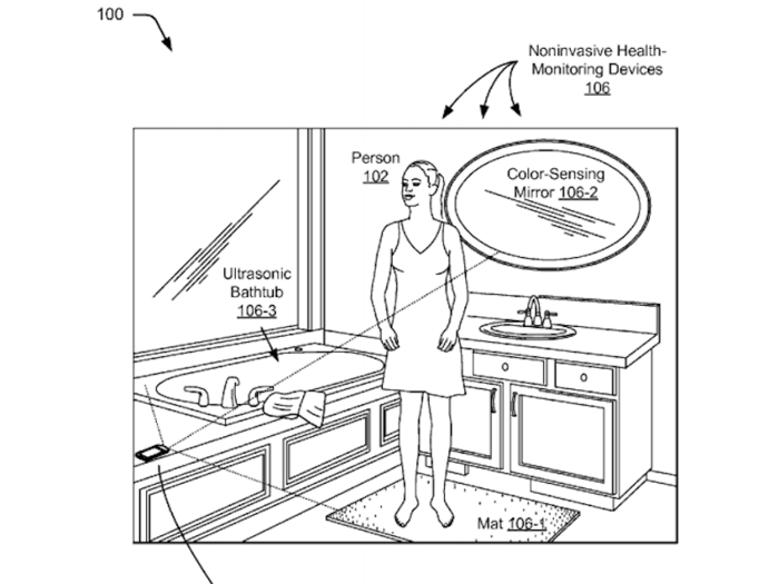 And your bathroom could monitor how healthy your heart is if Google follows through with this patent.