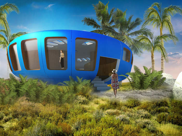 The Nest Pod, designed by architect Fernando Romero for Revolution Precrafted Properties, is intended for those who want the ability to move their home to different locations.