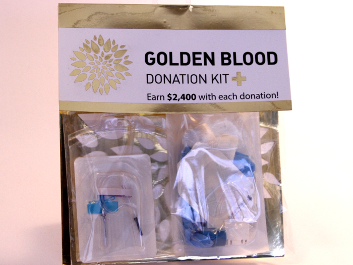 5. Blood kits to give people with the rarest blood type a way to stay safe and make money.