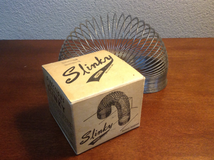 SLINKY: Though getting them to walk down stairs is trickier than it looks, Slinkys have managed to sell more than 250 million units over the decades.