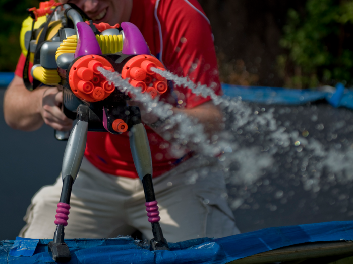 SUPER SOAKER: Sure, Super Soakers these days might not be as powerful (and dangerous) as they were back in the 