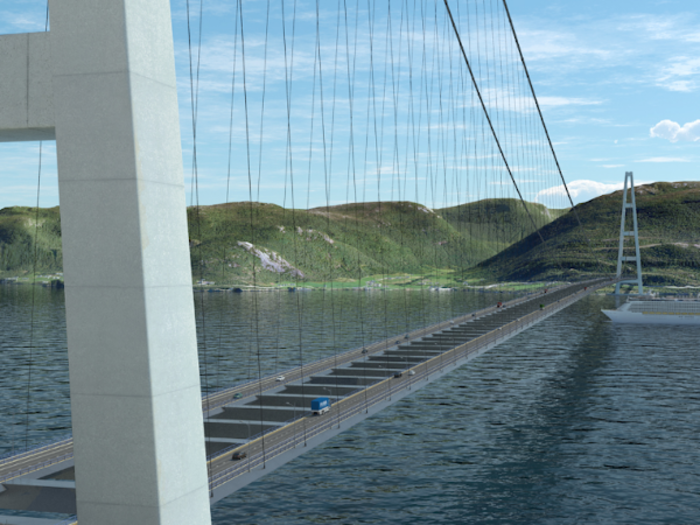 The NPRA is also considering creating a 12,139-foot-long suspension bridge, which would be three times the length of San Francisco