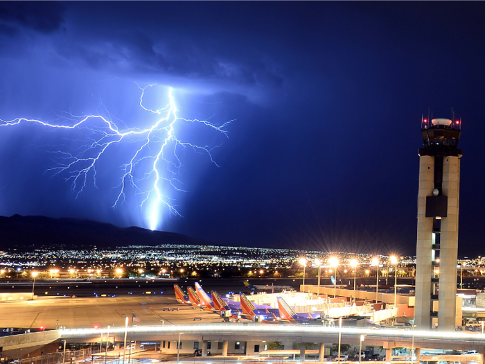 Thunderstorms are more frequent.