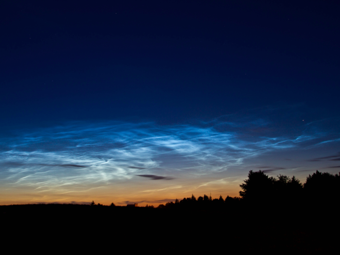 And after sunset, night-shining clouds sometimes appear.