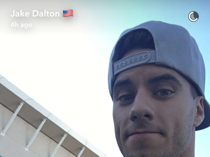 Jake Dalton has a YouTube channel he uses to keep up with fans.