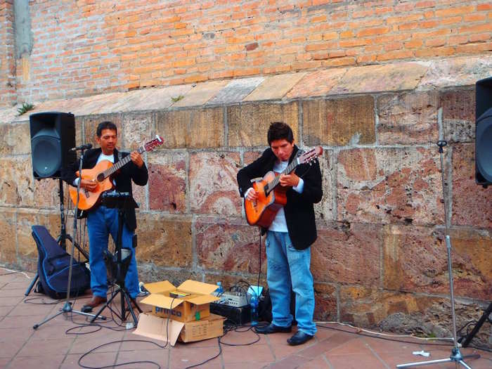 The nearby city of Cuenca, in the Andes Mountains, is known for its culture. "It