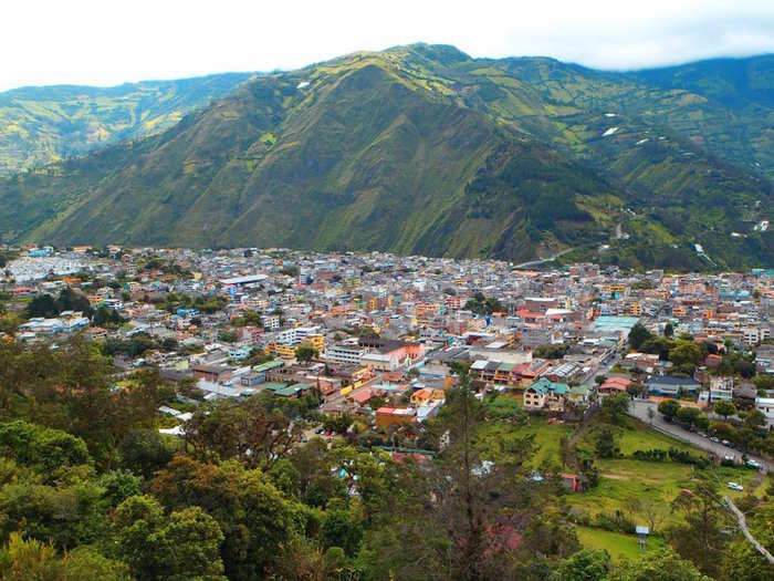 Located in central Ecuador, the city is surrounded by nature. "One hike I did from Baños was to Bellavista, an almost completely uphill trek. There are great views of Baños from above along the way."