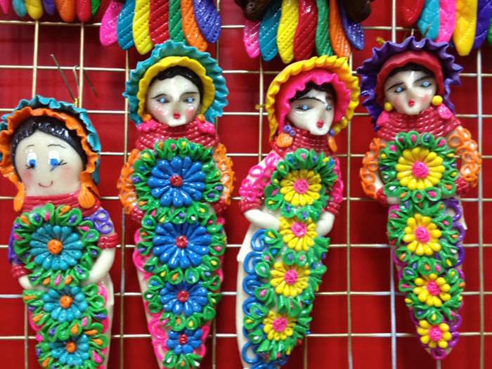 A souvenir worth picking up in the city of Calderón, about a 30-minute drive from Quito, is one of these marzipan dolls, which were previously used in burial rituals. "The handmade dolls are not edible as they