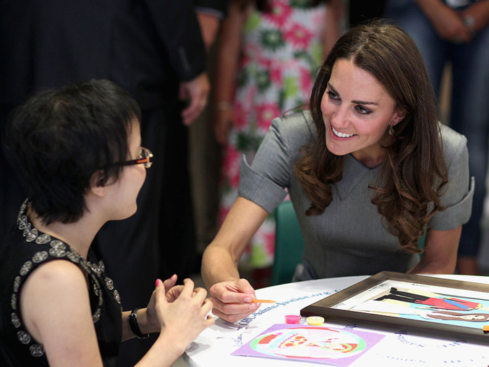 They also visited children in the cancer ward at Sainte-Justine University Hospital in Montreal.