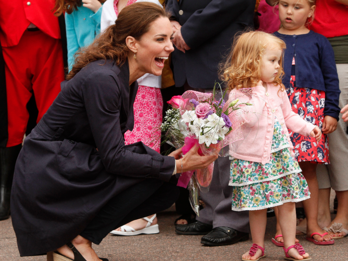 Kate laughed after a little girl wouldn