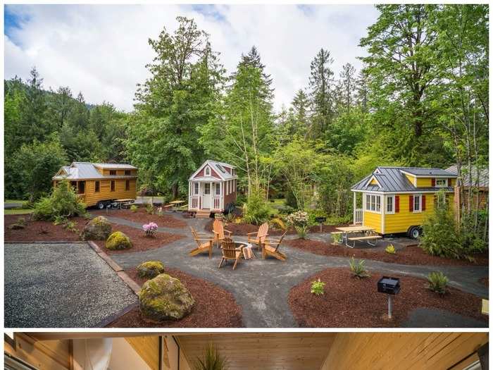 A village of tiny houses in Portland.