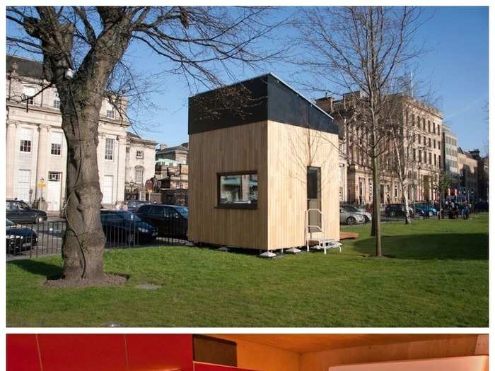 An eco-friendly, 100-square-foot cube in Scotland.