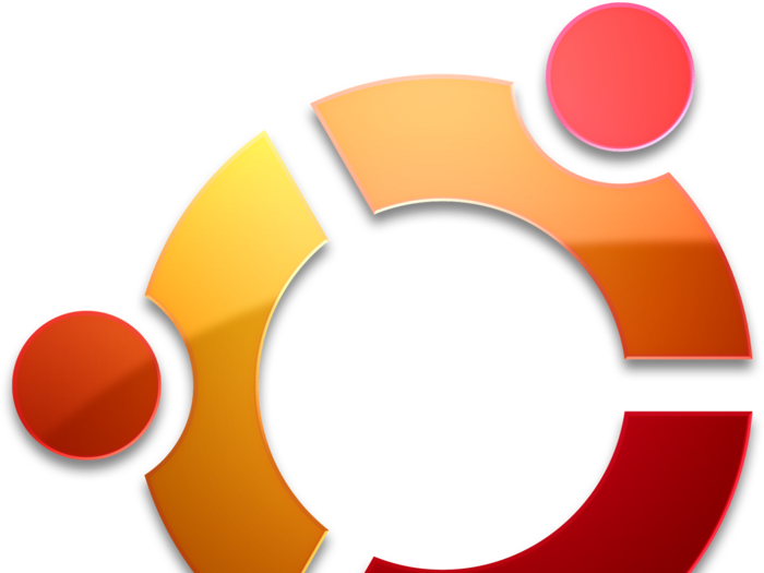 The Ubuntu operating system logo actually represents three people holding hands and looking upward.