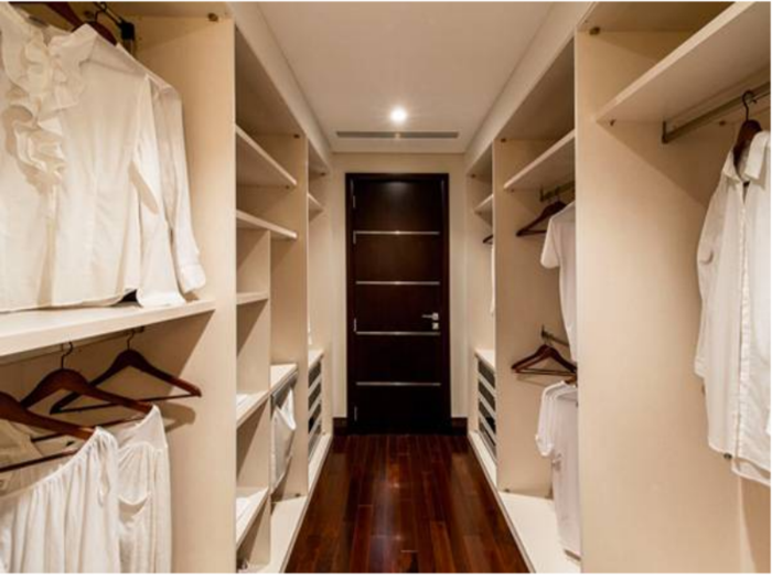 The closet space