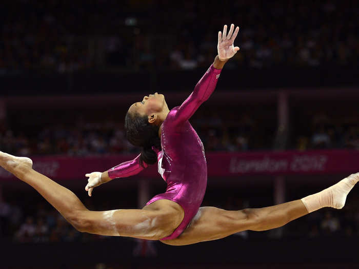 Gaby Douglas competes at the 2012 London Games.