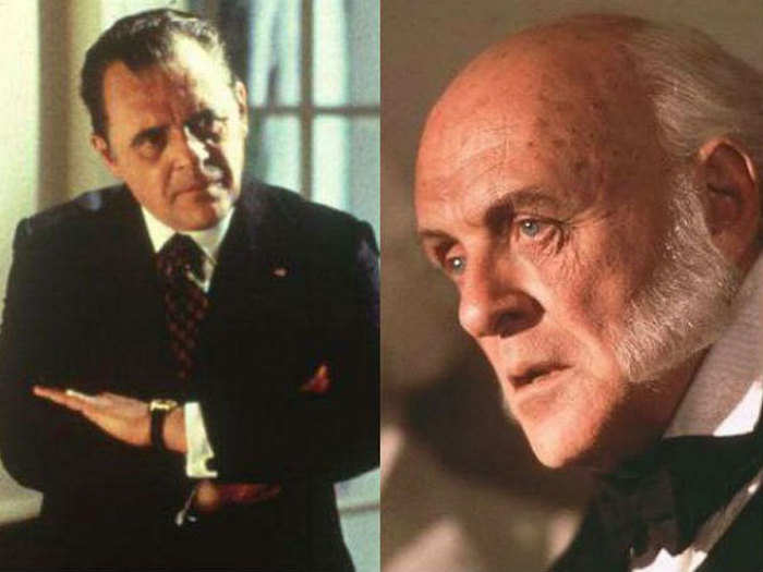 11. ANTHONY HOPKINS played two presidents two years apart in 