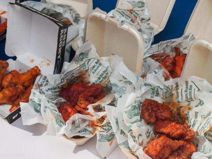 The flavors are: Classic Mild, Garlic Parmesan, Asian (Buffalo Wild Wings