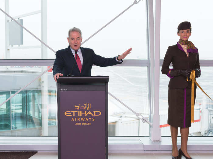 The facility was opened last December by airline CEO James Hogan.