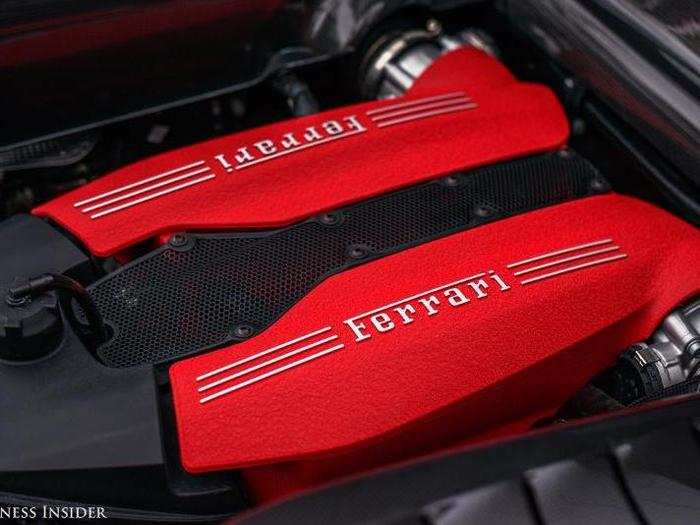 A Ferrari is supposed to be automotive sculpture — as is a Ferrari engine.