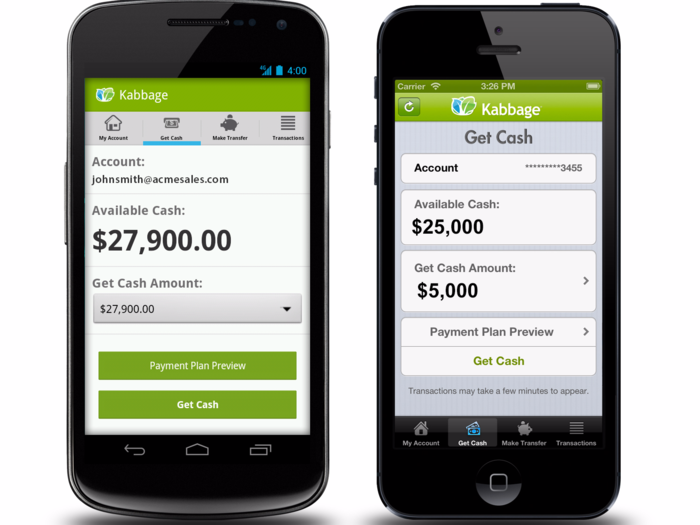 T20. Kabbage, online small business lender