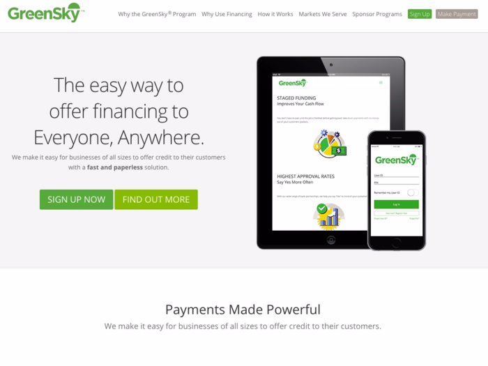 T12. GreenSky, lets businesses offer credit to customers