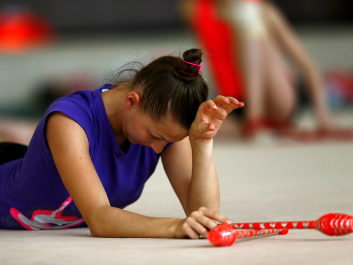 But Staniouta and the team have tough competition: For the past four Olympic games, Russian gymnasts have swept the podium, picking up every gold medal in the group and individual contests.