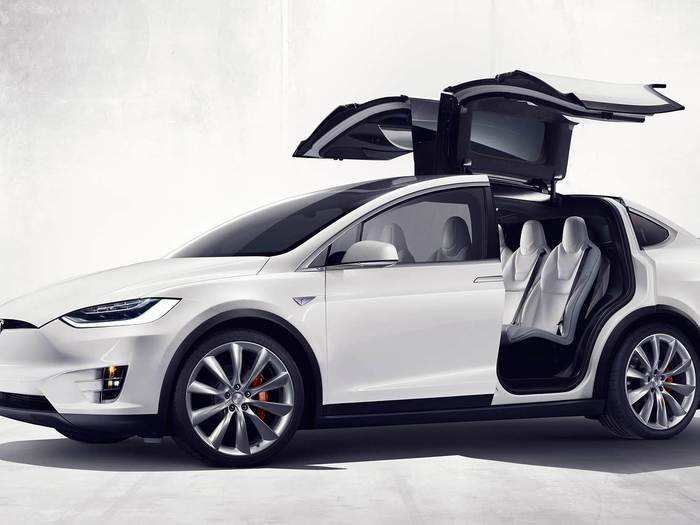 8. The Tesla Model X tends to take people