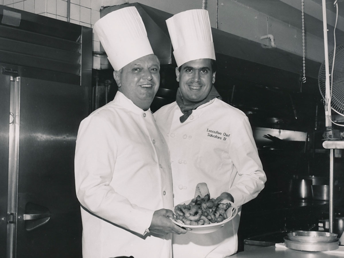 Joe (pictured on the left) was able to pass his cooking skills on to his son, Sal (pictured on the right), who was just short of 23 when he began working in the restaurant. Many of the classic Italian dishes on the menu, including the linguine with clam sauce and eggplant parmesan, are made the exact same way they were more than 70 years ago.