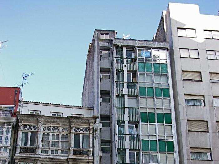 A nine-story tower in A Coruña, Spain