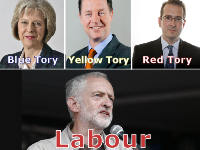 To spread their message of support the "Corbynistas" are using memes — funny pictures designed to be shared on social media. In this one, they accuse any politician who doesn