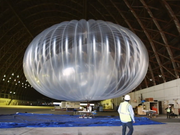 Raven Aerostar creates a special outer shell for the balloons, called the film, that can hold a lot of pressure — allowing the balloons to float in the stratosphere for longer.