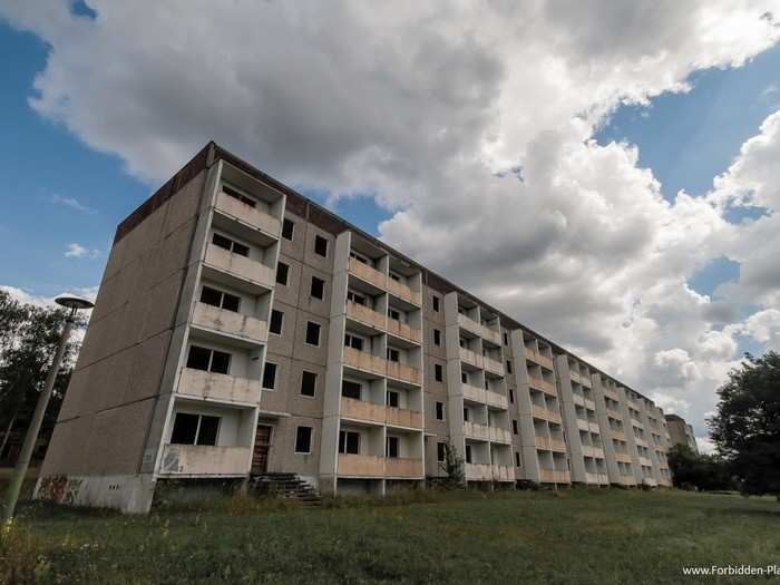 Eventually the area became an interrogation and torture center under Communist rule. For 50 years, Soviet forces occupied the grounds. These barracks remain, rotting away on the village outskirts.