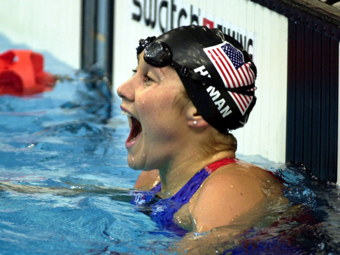 Misty Hyman became the hero of US Swimming when she pulled off a major upset over Australia