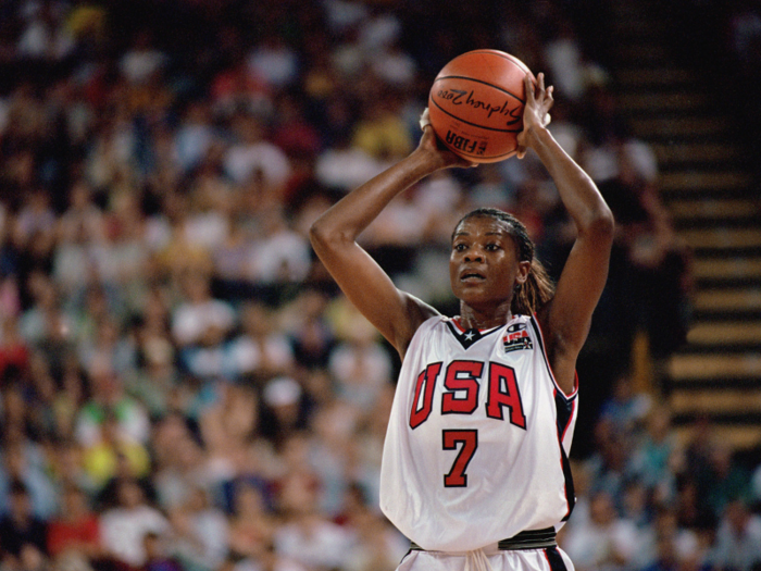 Meanwhile, Sheryl Swoopes averaged over 13 points per game to lead the US women to a gold medal.