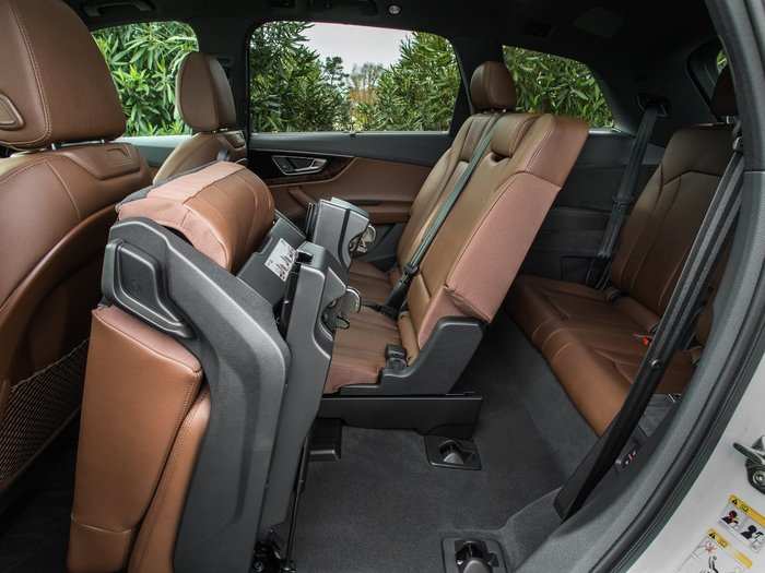 There are three rows of seats that can easily be rearranged to fit more cargo inside. There