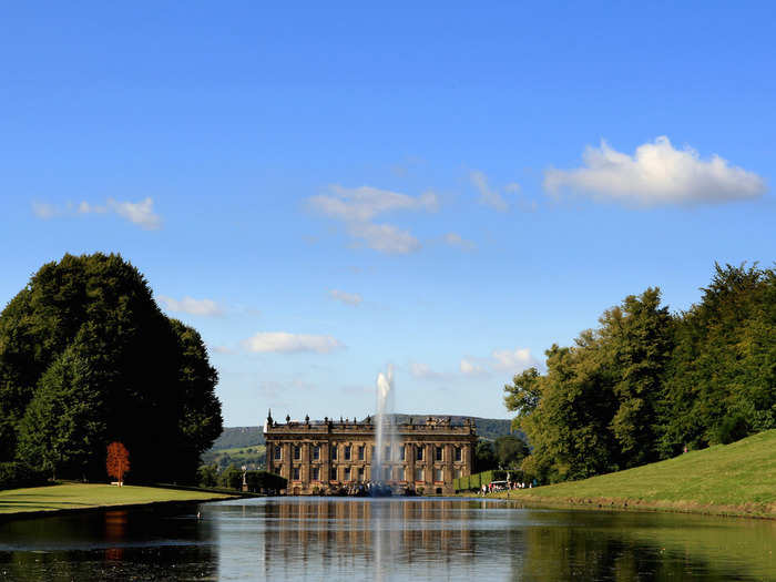 16. The original section of Chatsworth House, a historic grand home in Derbyshire, is the work of Sir William Cavendish.