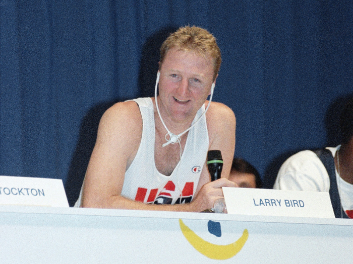 Larry Bird, like Magic, was one of the Dream Team