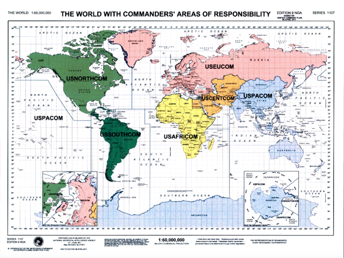 US theaters of command for comparison