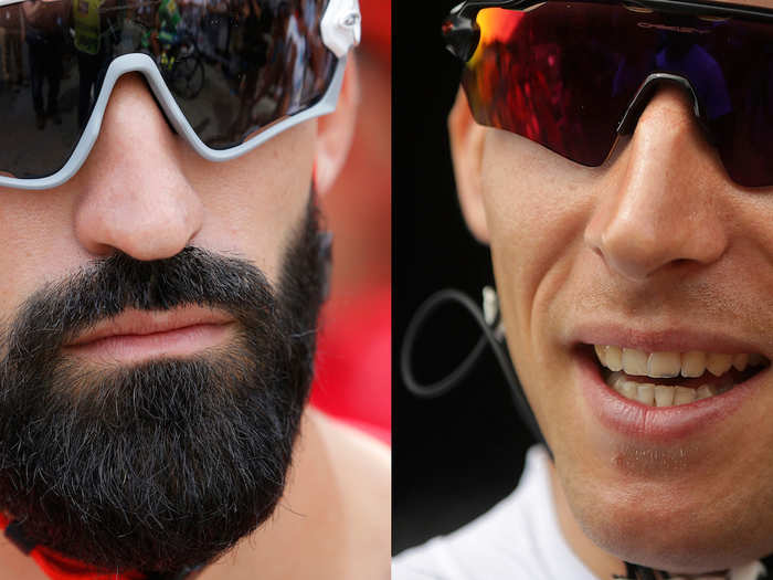 Speaking of aerodynamics: When I saw Geoffrey Soupe, left, I wondered if his beard possibly made him slower. Turns out a clean-shaven face will save less than 1 second over 40 kilometers, Specialized found.