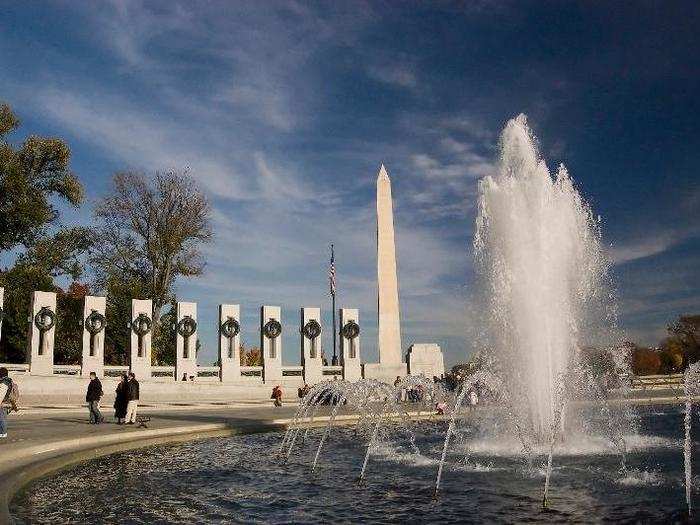 6. World War II Memorial, Washington, DC